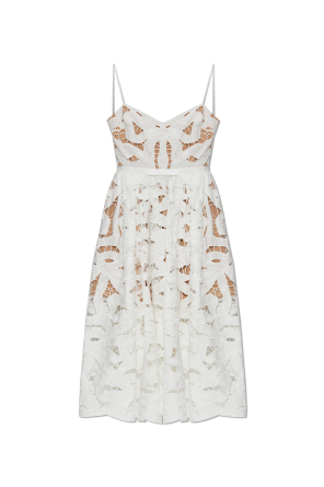 ワンピース SELF PORTRAIT LACE DRESS WITH BELT SELF PORTRAIT lace dress with belt White Self-Portrait